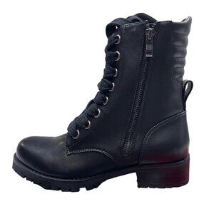 CAPEZIO 610W Flat Combat Boot Women's Size 6M Black Lace Up Zipper Dance Sneaker